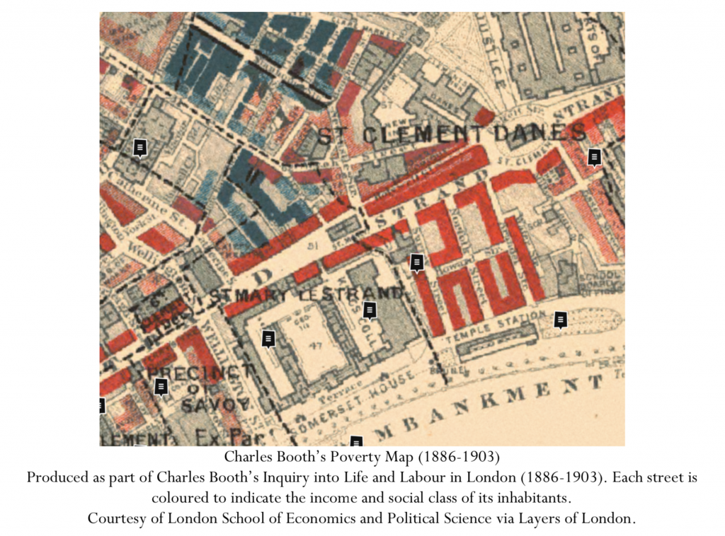 Greening Aldwych Stop 1: 171 Strand, on the corner of Surrey Street ...